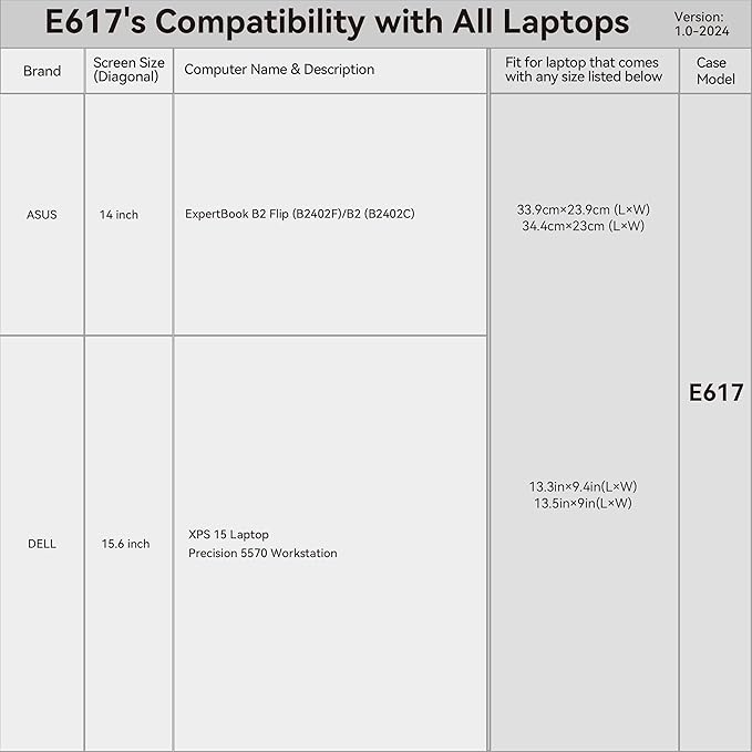 Smatree 14 inch Laptop Sleeve for ASUS ExpertBook B2 Flip B2402F/ExpertBook B2 B2402C, ASUS Protective Laptop Case with Accessory Pocket, YKK Zipper, Patented Super Corner Design (E617)