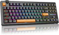 Redragon K716 Wireless Mechanical Keyboard with Knob, Gasket Gaming Keyboard in TKL Layout, Hot swap Pre-Lubed Switches, RGB Backlight, for PC/Mac (Black)