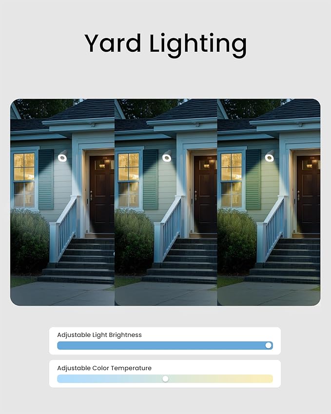 youkey 2.5K Wired Security Camera Outdoor, F1.0 Color24 Night Vision, Plug-in Cameras for Home Security Outside, 24/7 Continuous Recording, 130°FOV, 2.4/5GHz WiFi 6, Bluetooth Pairing, No Monthly Fees