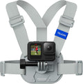 TELESIN Magnetic Chest Mount Quick Release Harness Strap Mount with Thick Cushion Compatible with Go Pro Hero 13 12 11 10, Insta360 X5, DJI Osmo Action 6 5 Pro Nano Action Cameras Comfort & Balance