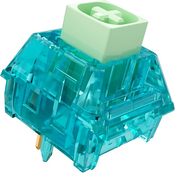 Kailh Box Summer Mechanical Keyboard Switches,5-Pin 50gf Clicky/Speed Typing/Gaming/Waterproof Switches(Summer,36Pcs)