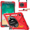 BRAECN Case for iPad Air 3rd Generation 2019 / iPad Pro 10.5 inch 2017, Rugged Heavy Duty Shockproof Cover with Pencil Holder, 360° Rotating Kickstand & Adjustable Hand Strap & Shoulder Strap for Kids