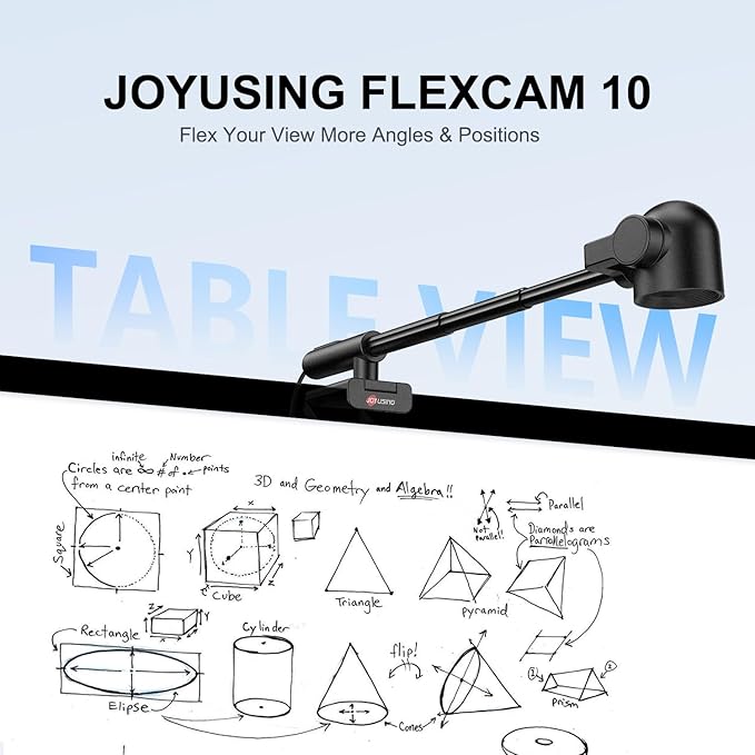 JOYUSING FlexCam10 4K Eye Contact Webcam for PC, 4 Modes in 1 Webcam with Microphone, PDAF Autofocus, 2 Noise-Cancelling Mics, 79° FOV, for Conference, Streaming, Facetime Zoom/Teams/Google Meet