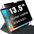 Privacy Screen Protector for Microsoft Surface Laptop 6/5/4/3/2/1-13.5 Inch - Anti-Spy Filter with Blue Light Blocking - Removable, Reusable, Bubble-Free Installation