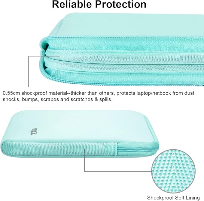 ARVOK 15 15.6 16 inch Laptop Sleeve Ultra-Thin Case MacBook pro 16 inch Sleeve Water-Resistant Notebook Computer Pocket Tablet Briefcase Carrying Bag/Pouch Skin Cover for HP/Dell/Lenovo/Asus/Acer Gray