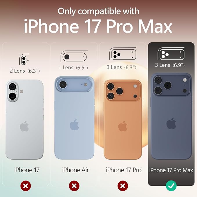 FireNova Magnetic for iPhone 17 Pro Max Case, Compatible with MagSafe, [Integrated Silicone Camera Control Button] [Camera Protection] Anti-Scratch Microfiber Lining Phone Case, 6.9", Space Gray