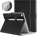 DTTO for iPad 9.7 Inch 5th/6th Generation 2018/2017 Case with Apple Pencil Holder, Premium Leather Folio Stand Cover Case for Apple iPad 9.7 inch, Also Fit iPad Pro 9.7/Air 2/Air - Black