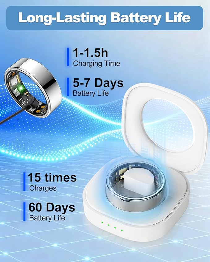 Benio Gen4 Smart Ring,2026 Upgraded,Smart Health Ring for Women Men Fitness Tracker with Heart Rate,Blood Oxygen,Sleep Monitoring,Step Counting,No Subscription