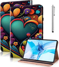 Case for iPad mini 5 (5th Generation,2019), iPad mini 4 3 2 1 Case 7.9 Inch with Auto Wake/Sleep & Elastic Band & Card Slot/Holder, Multi-Angle Viewing Stand Cover - Watercolor