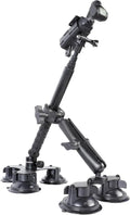 PellKing 5-Suction Cup Car Mount for DJI Osmo Pocket 4 3,Low-Altitude Aerial Shots Vibration-Dampening Car Shooting Rig Compatible with GoPro 13 12 11 10,GoPro MAX 2,DJI OSMO Action Cameras