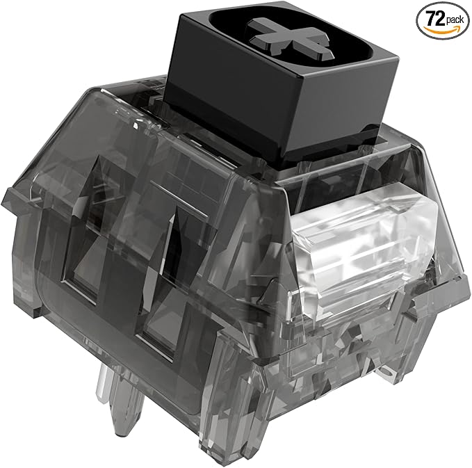 Clicky Keyboard Switches - Kailh Box Ink Switch| Waterproof, Dustproof for Mechanical Gaming Keyboards(72 Pcs)