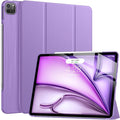 Soke Case for iPad Air 13 Inch (M3/M2) 2025/2024,iPad Pro 12.9 2022 2021(6th 5th Generation) - [Slim Trifold Stand + Auto Wake/Sleep],Protective Hard PC Back Cover (Lilac)
