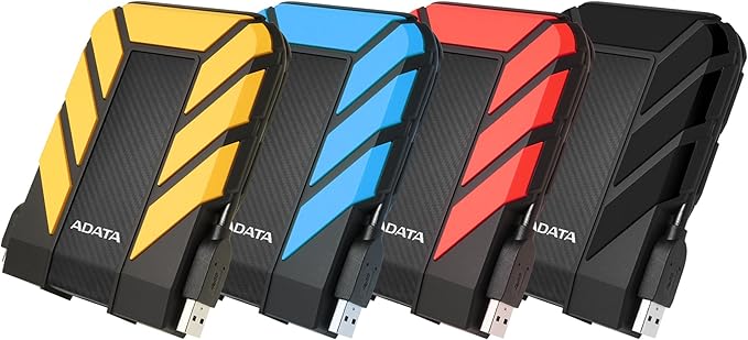 ADATA HD710 Pro - 1 TB External Hard Drive - Shockproof, Waterproof & Dustproof - Durable Storage - For Gamers, Students & Professionals - Mac, PC & Linux Compatible - Blue - AHD710P-1TU31-CBL