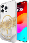 Case-Mate iPhone 15 Pro Max Case - Karat Marble [12ft Drop Protection] [Compatible with MagSafe] Magnetic Cover with Cute Bling Sparkle for iPhone 15 Pro Max 6.7", Anti-Scratch, Shock Absorbent, Slim