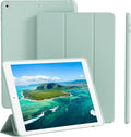 Smart Case for iPad 10.2 Inch 2021/2020/2019, for iPad 9th/8th/7th Generation Without Pencil Holder, Shockproof Cover with Soft TPU Back, Thin& Lightweight, Auto Sleep/Wake, Light Green