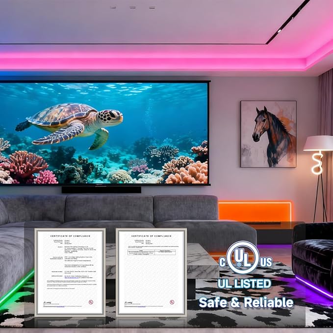 BTF-LIGHTING SK6812(Similar WS2812B) UL Listed RGBW RGB+Cool White(6000K) Individually Addressable DC12V 16.4FT 30LED/m 4 Colors in 1 Light Dream LED Strip IP65 White PCB(No Adapter or Controller)