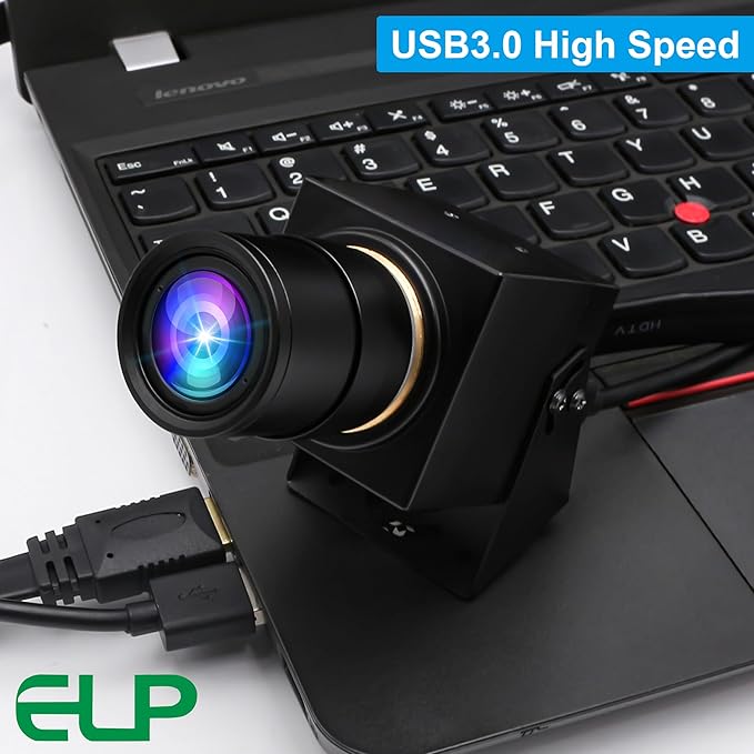 4K USB3.0 HDMI Camera 4K 60fps 2.8-12mm Zoom Webcam for Computer Mini Lightburn Camera for Laser Engraver H.264 Telescope USB Security Industrial PC Webcamera for Raspberry Pi Jetson Nano