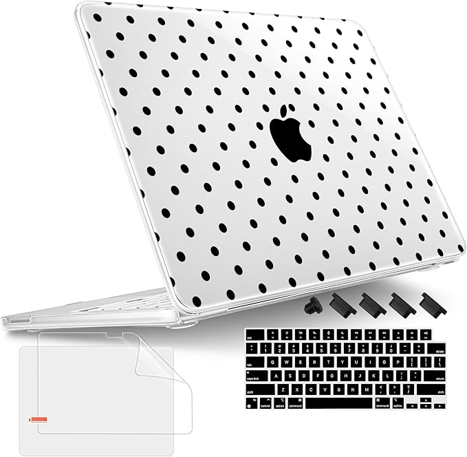 Tuiklol for 2026 MacBook Neo 13 Inch A18 Pro Chip Case, (Model A3404) Anti-Scratch Anti-Drop Slim Hard PC Shell Case with Shockproof Protective MacBook Neo Laptop Cover, Spot-Black