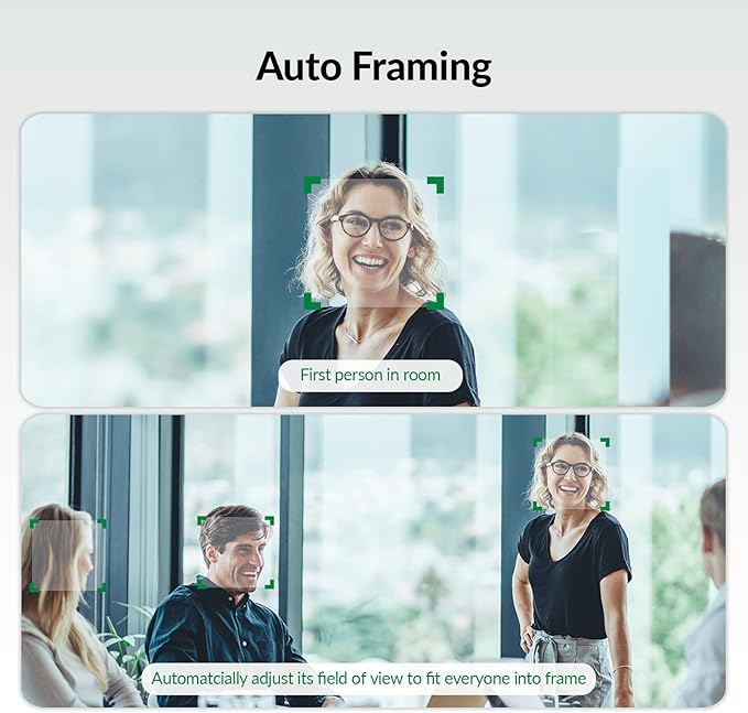 4K Conference Room Camera System with AI Auto Framing, Speaker & Presenter Tracking, Magnetic Privacy Cover, 120° Wide Angle, 5X Zoom, 4-Mic Array & Dual Speakers, USB for Teams, Zoom, Google Meet