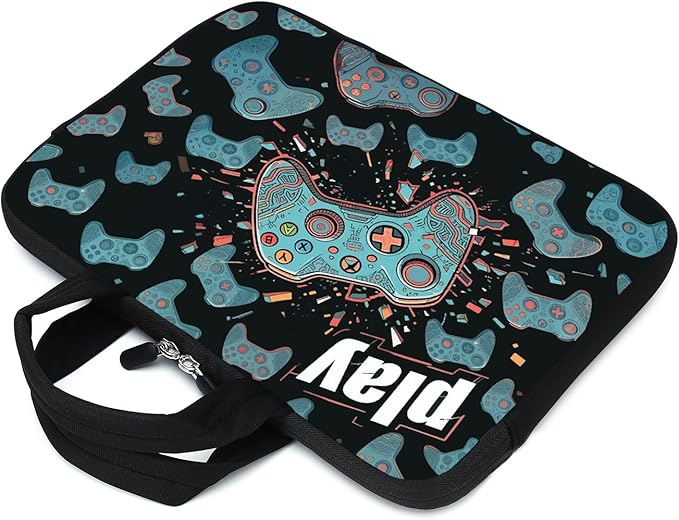 AMARY laptop sleeves 11.6" 12" Laptop Handle Bag Neoprene Notebook Carrying Pouch Chromebook Sleeves case (Games-1)