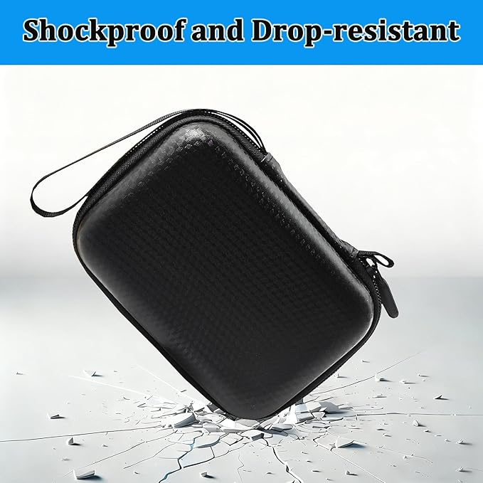 Protective Case for PLAUD NotePin Voice Recorder - Custom Fit Foam Holds All Accessories, Waterproof & Shockproof (Case Only) (Black)
