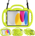 Kids Case for iPad 11th Generation (A16) 11" 2025 & 10th Gen 10.9" 2022 & iPad Air 11" 2025/2024 & Air 5th/4th Gen & Pro 11, Durable Protective Cover with Shoulder Strap Handle Stand, Yellow