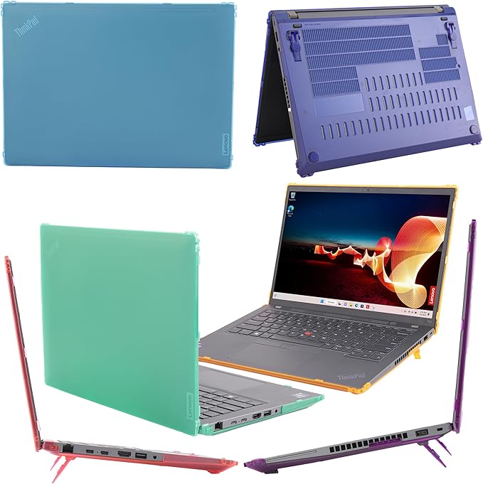 mCover Hard Case ONLY Compatible for 2023-2024 14" Lenovo ThinkPad T14 Gen 3 / Gen 4 Windows Notebook PC (with 180° Hinge, NOT Fitting Any Other Lenovo Models) - Aqua