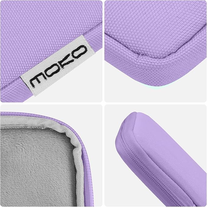 MoKo 9-11 Inch Tablet Sleeve Bag Carrying Case Fits New 11inch iPad Air M4, iPad A16 2025, iPad Pro 11 M4, Air 5/4/3, iPad 10/9/8th Gen, Tab S8/S9 11", Tablet Carrying Case, Lilac