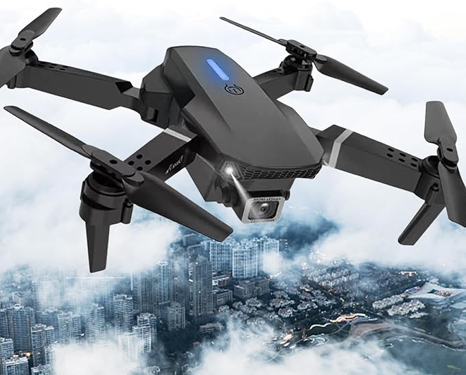 Mini Drone with Camera for Adults - Christmas Toy Gift for Beginner Age 15 Years Old - RC Quadcopter Multirotors | Foldable UAV | WiFi HD FPV Live Video | One Key Take Off/Land | Altitude Hold | Headless Mode | 360° Flip | Carrying Case (INSFEEL+ Black)