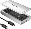 WAVLINK 40Gbps M.2 NVMe Enclosure Compatible with MacBook/Mac mini M4/M3/M2/M1, SSD Enclosure for TBT4/TBT3/USB4/USB3.2 and More, Supports 2230/2242/2260/2280 B+M/M-Key PCIe SSD, Built-in Fan Cooling