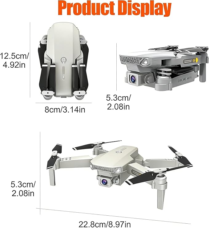 Mini Drone with Camera for Beginners 4K FPV Foldable RC Quadcopter, WiFi Gesture Photography Helicopter Toy Gifts for Adults