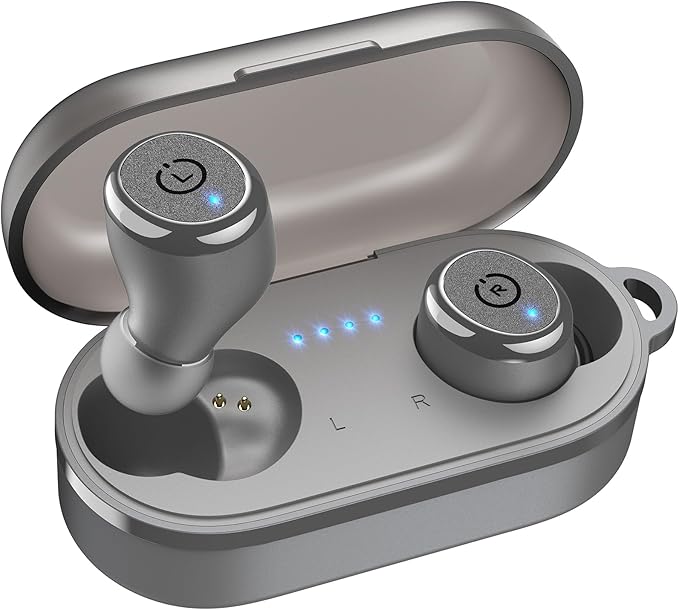 TOZO T10 Wireless Earbuds Bluetooth 5.3 Headphones, App Customize EQ, Ergonomic Design, 55H Playtime, Wireless Charging Case, IPX8 Waterproof Sound in-Ear Headset, New Version