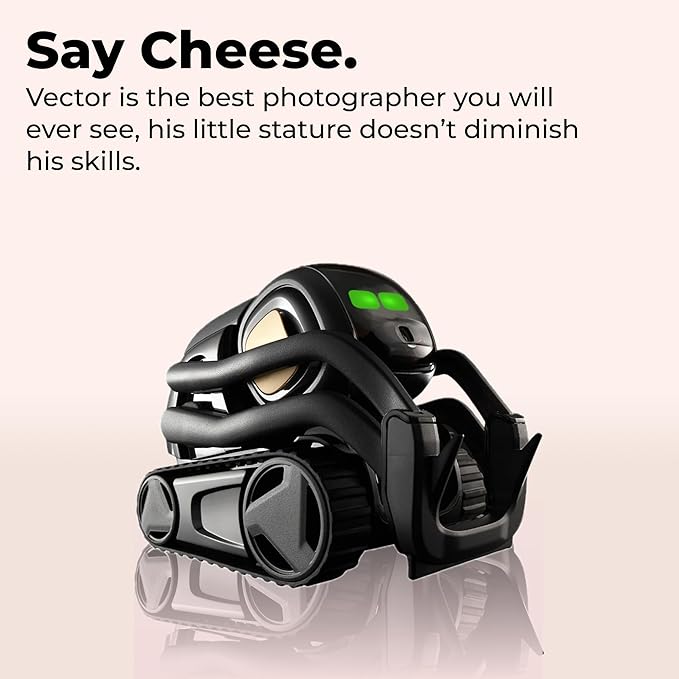 Anki Vector 2.0 AI ChatGPT Connected Robot Companion – Smart Autonomous Home Robot with Face Recognition and Voice Conversations - ChatGPT Subscription Required (Black)