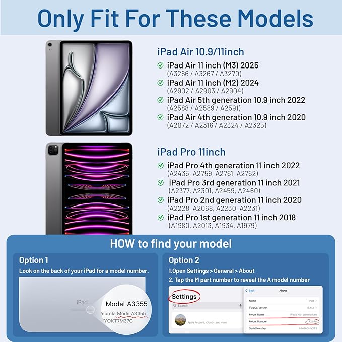 MrARTIST for iPad Air 11 Inch Case M3/M2 - Air 5th/4th Generation 10.9" Cute Women Girls Girly Kawaii Aesthetic Kawaii Design for Apple Air Tablet Cover with Pencil Holder, Castle