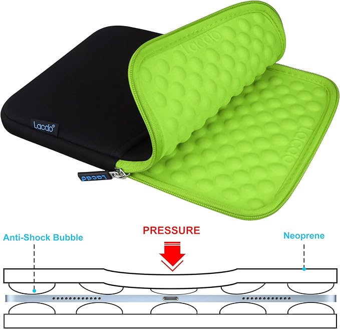 Lacdo Tablet Sleeve Case for 13 inch New iPad Air M4 M3 M2 2026-2024, 13 inch iPad Pro M5 M4 2025-2024, 12.9 inch iPad Pro 6 5 4 3 with Magic Keyboard and Smart Keyboard Folio Protective Bag, Green
