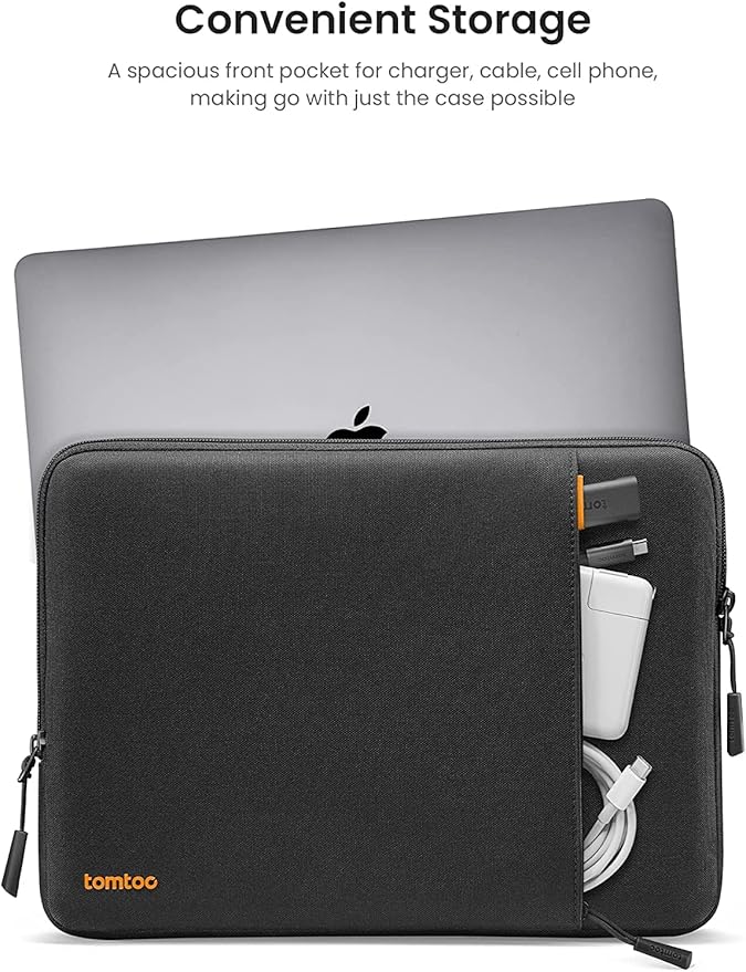 tomtoc 360° Protective Laptop Sleeve for 15.6 Inch Acer Aspire 1/3/5/7, Chromebook, Lenovo IdeaPad L3, HP Pavilion/Envy, ASUS Chromebook/VivoBook, Water-Resistant Notebook Accessory Bag Case