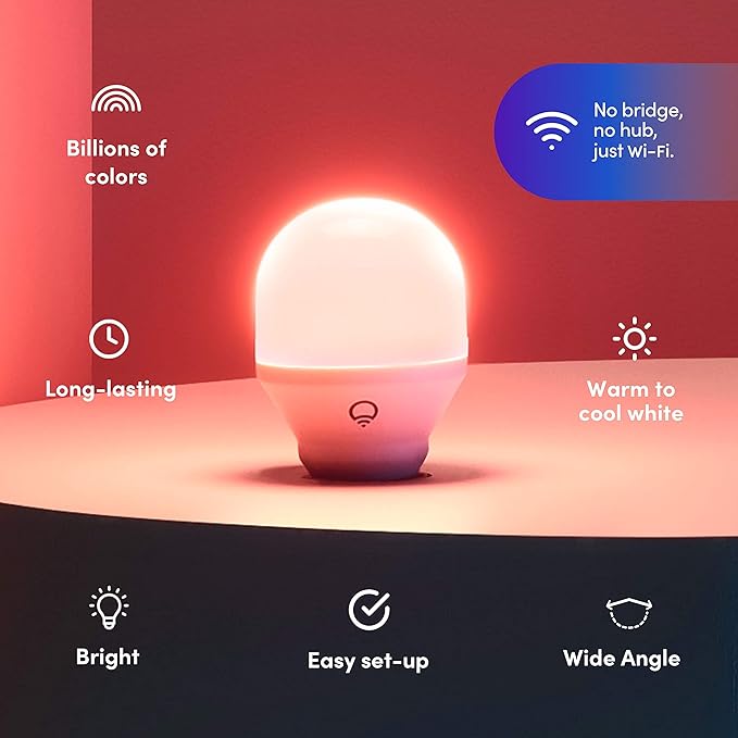 LIFX Color 800 Lumens Smart LED Light Bulb 2-Pack and 40" Extension Lightstrip, No Bridge Required, Compatible with Alexa, Hey Google, HomeKit and Siri