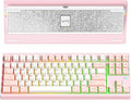 KEEBMONKEY WOBKEY Crush 80 Reboot CNC Aluminum 5-Second Quick-Release Triple-Mode Connectivity Mechanical Keyboard with Superior Acoustics (Pro Pink)