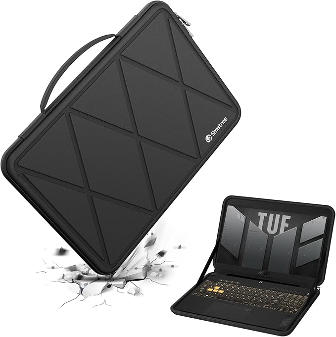 Smatree Hard EVA Protective Sleeve Bag and Case Compatible for 16 inch ASUS TUF Gaming A16 2024 FA607 Laptop, 15.6 inch TUF Gaming A15 2024/A15 2023/F15 2022/F15 2021 Waterproof Sleeve (X8288)