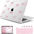 May Chen for MacBook Pro 16 inch A2141 2020 2019 Release, Screen Protector & Keyboard Cover Plastic Soft-Touch Case for MacBook Pro 16-inch with Touch Bar & Touch ID - Star Bows