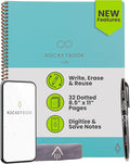 Rocketbook Core Reusable Smart Notebook, Dot Grid Pages For School, Work and Creative Projects, Letter Size 8.5x11, Teal - Premium