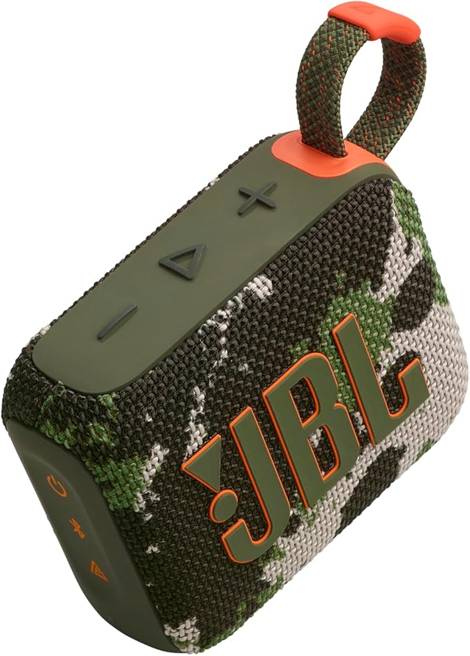 JBL Go 4 - Ultra-Portable, Waterproof and Dustproof Bluetooth Speaker, Big JBL Pro Sound with Punchy bass, 7-Hour Built-in Battery, Made in Part with Recycled Materials (Squad)