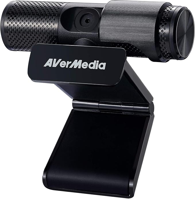 AVerMedia Live Streamer Cam 313 - Full HD 1080P Webcam with Privacy Shutter, Dual Microphone, 360 Degree Swivel for Video Conference - NDAA Compliant (PW313)