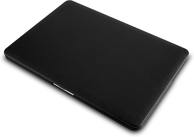 KECC Compatible with MacBook Air 15 inch Case 2025 2024 2023 Release M4 A3241 M3 A3114 M2 A2941 Protective Italian Leather Hard Shell + Keyboard Cover, Black Leather