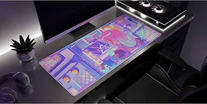 Starforge - Jellyfish Crossing Gaming Desk Mat – Large Extended Mouse & Keyboard Pad