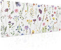 Pretty Flowers Mouse Pad XL Cute Floral Chic Plant Spring Summer Extended Table Mat 80X30cm Non-Slip Rubber Base Stitched Edge Large Mousepad for Desk Gaming Laptop Desk Top,31.5×11.8 Inch