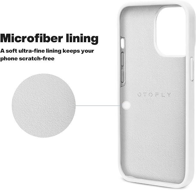 OTOFLY Designed for iPhone 13 Pro Max Case, Silicone Shockproof Slim Thin Phone Case for iPhone 13 Pro Max 6.7 inch (White)