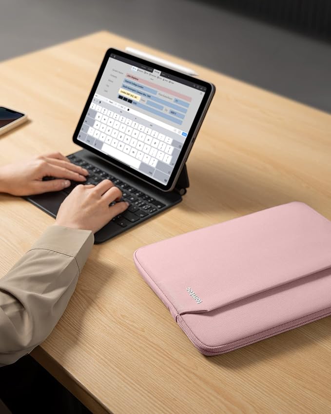 tomtoc 13 Inch iPad Case Tablet Sleeve for 2026 13 Inch iPad Air M4, M3&M2, iPad Pro M5/M4, 12.9-in iPad Pro M2&M1 with Magic Keyboard and Smart Keyboard Folio, Additional Accessories Pocket