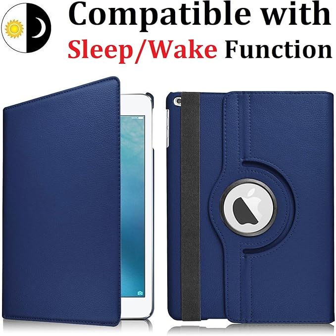 Vultic Rotating Case for iPad mini 5 (2019) / Mini 4 (2015) [7.9-inch], 360 Degree Stand [Auto Sleep/Wake] Folio PU Leather Smart Cover (Purple)