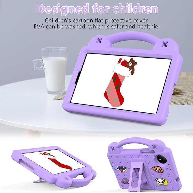 AKABEILA Compatible with Doogee U11/U11 Pro 2025 11 inch/Tab G6/Tab G6+ 11 inch/Infinix Xpad 20 2025 inch/Umidigi G7 Tab Pro 2024 11 inch Tablet Case, Shoulder Strap & Stand Handle Light Purple